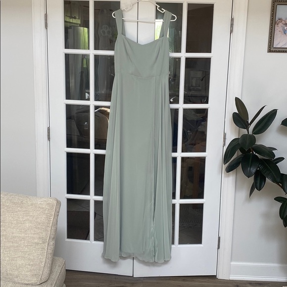 dessy celadon bridesmaid dress Sachin & Babi Embellished Sophia Gown in Celadon Floral